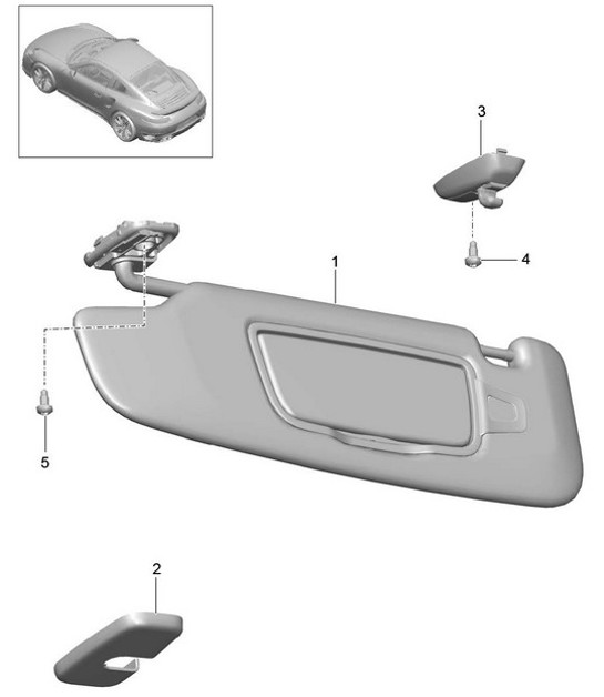 Diagram 807-070 Porsche Cayenne S/GTS 4.8L 2007>> Body