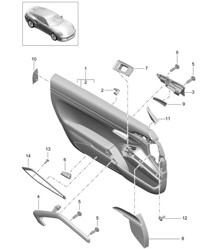 Pannello porta / Accessori / Finiture / Carbonio (PR:XWC) 991 Turbo >>2016
