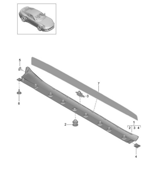 Diagram 810-005 Porsche Cayenne Turbo S E-Híbrido V8 4.0L 550 CV 