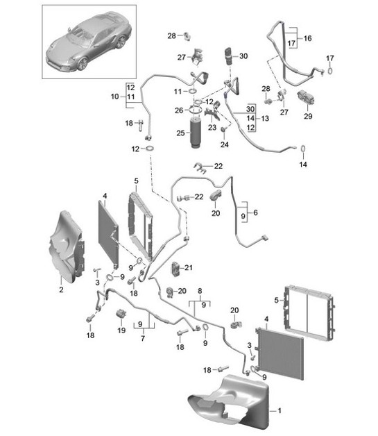 Diagram 813-020 Porsche 992 GT3 4.0L 