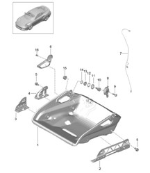Bucket seat / Seat frame / Accessories - Collapsible - 991 Turbo >>2016