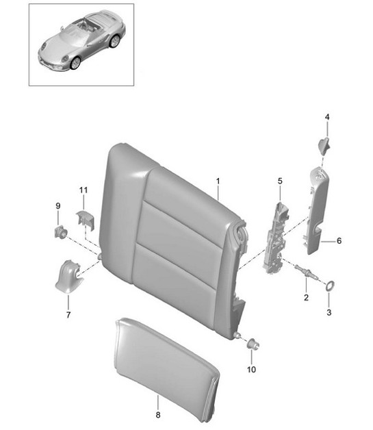 Diagram 817-045 Porsche 911/912 (1965-1989) Carrosserie