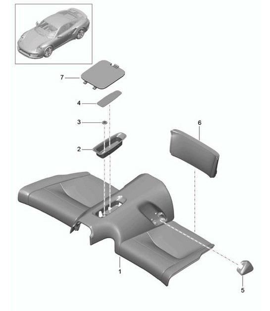 Diagram 817-050 Porsche 924 Turbo 2.0L 1979-81 Body