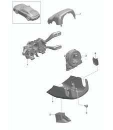 Steering column switch 991 Turbo / GT2 RS 2014-20