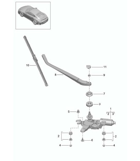 Diagram 904-005 Porsche 开曼 2.7L 987C 2006-08 电子设备