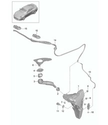 Scheibenwaschanlage 991 Turbo / GT2 RS 2014-20