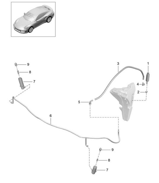 Diagram 904-021 Porsche Cayman GTS 718 2.5L PDK (365 ch) Équipement électrique