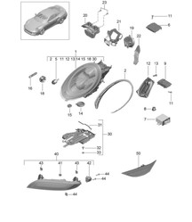Faro principale a LED / Faro aggiuntivo / Indicatore di direzione / Luce side-marker / Ripetitore di direzione (PR:602,XEY) 991 Turbo &gt;&gt;2016