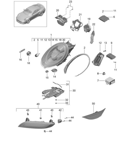 Diagram 905-003 Porsche Taycan 2020>> 