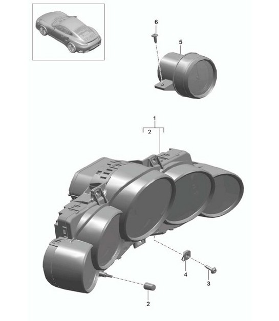 Diagram 906-000 Porsche Cayenne Turbo S E-Hybrid V8 4.0L 550Hp 