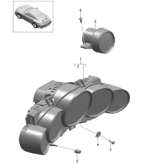 Diagram 906-002 Porsche 卡宴双门轿跑车 V6 3.0L 353Hp 
