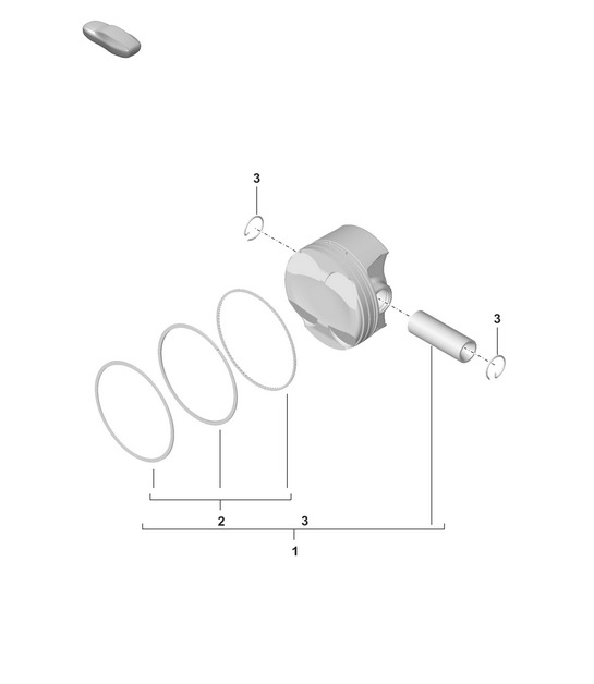 Piston 992.1 Carrera 2019 - 2024