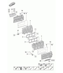 Cylinder head / Cylinder head gasket / Cylinder head cover 992.1 Carrera 2019 - 2024