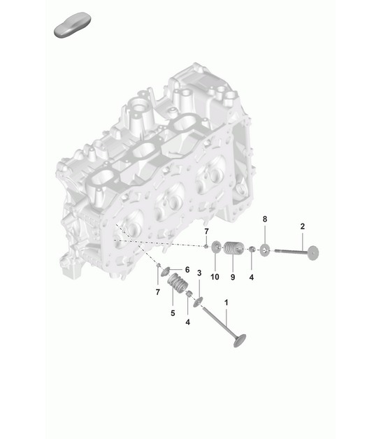 Diagram 103-010 Porsche 992 (911) MK1 2019-2024 Engine