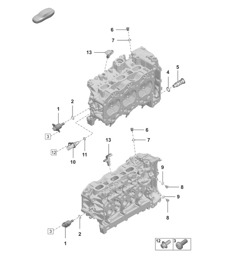 Zylinderkopf / Einzelteile / Dichtstopfen / Sensoren 992.1 Carrera 2019 - 2024