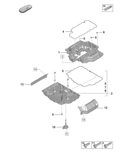 Oil sump 992.1 Carrera 2019 - 2024
