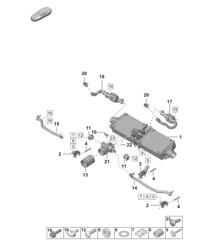Charge air cooler / Noise generator 992.1 Carrera 2019 - 2024