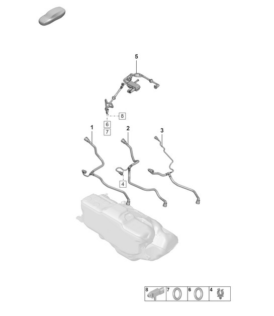 Diagram 107-300 Porsche 992 (911) MK1 2019-2024 Engine