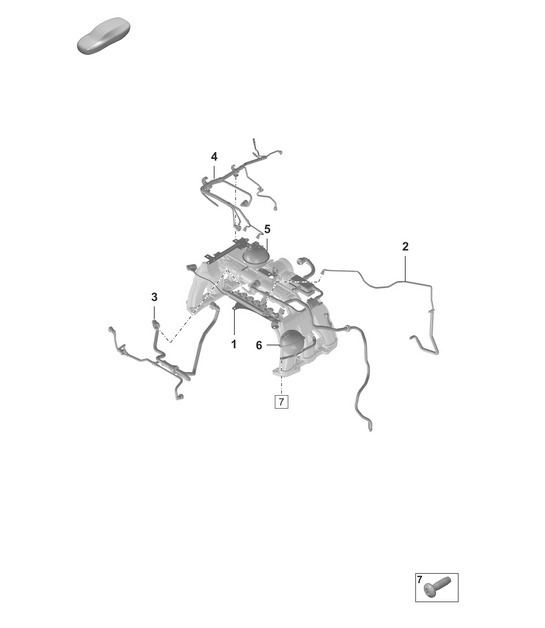 Diagram 107-400 Porsche 992 (911) MK1 2019-2024 Engine
