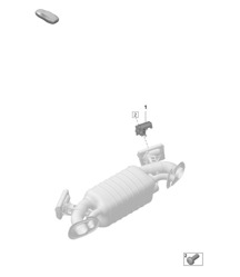 Exhaust system / Throttle control element / Electric  992.1 Carrera 2019 - 2024