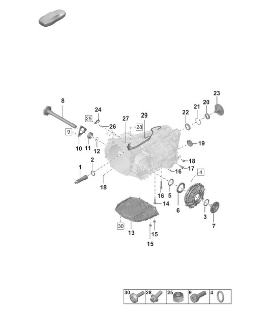 Diagram 302-100 Porsche 918 Spyder 2014-2015 