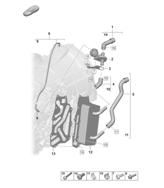 Diagram 302-110 Porsche 992 (911) MK1 2019-2024 Transmission