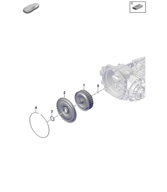 Diagram 302-200 Porsche 955 Cayenne Turbo 4.5L 2003-06 Transmission