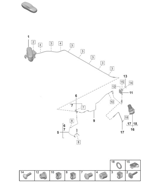 Diagram 402-015 Porsche 992 (911) MK1 2019-2024 Front Axle, Steering 