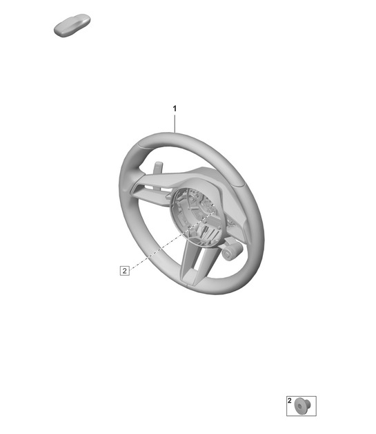 Steering wheel - PDK - Race-Tex (PR:E0A, E2M+, E0W, G1F, G1G+1MT, 1XR,2ZF, 8LA, 8LH, 8LU)  992.1 Carrera  D - MJ 2021>>