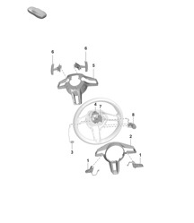 Accessoires / Volant (PR : G1F, G1G, 1MB, 1MT, 1XR, 2FS, 2PF, 2PJ, 2ZC, 2ZF, 8LA, 8LH, 8LU) 992.1 Carrera 2019 - 2024