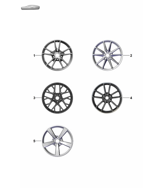 Alloy wheel 992.1 Carrera 2019 - 2024
