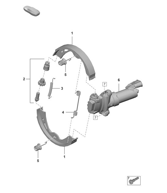 Diagram 603-500 Porsche 992 (911) MK1 2019-2024 Wheels, Brakes