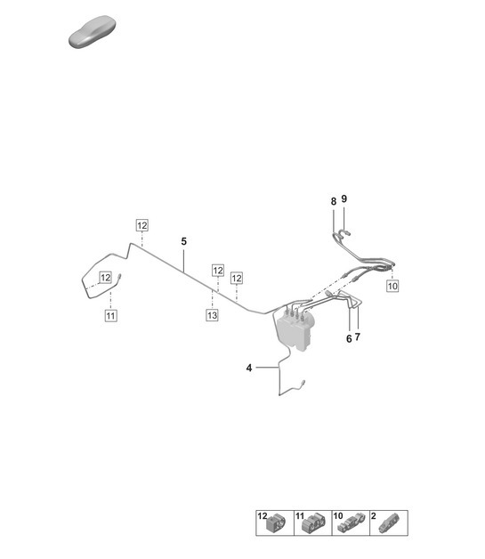 Diagram 604-010 Porsche 992 (911) MK1 2019-2024 Wheels, Brakes