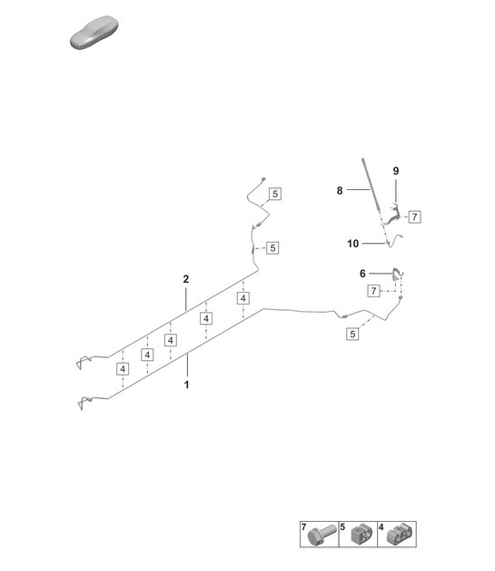 Diagram 604-020 Porsche 992 (911) MK1 2019-2024 Wheels, Brakes