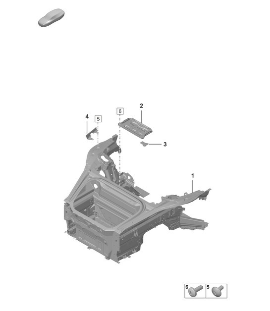 Diagram 801-050 Porsche 992 (911) MK1 2019-2024 Body