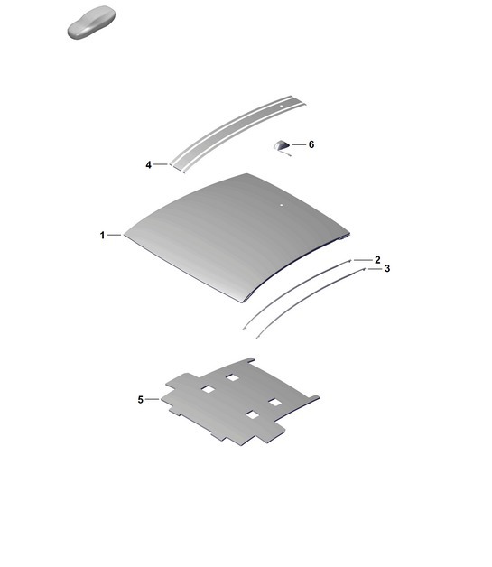 Diagram 801-455 Porsche 992 (911) MK1 2019-2024 Body
