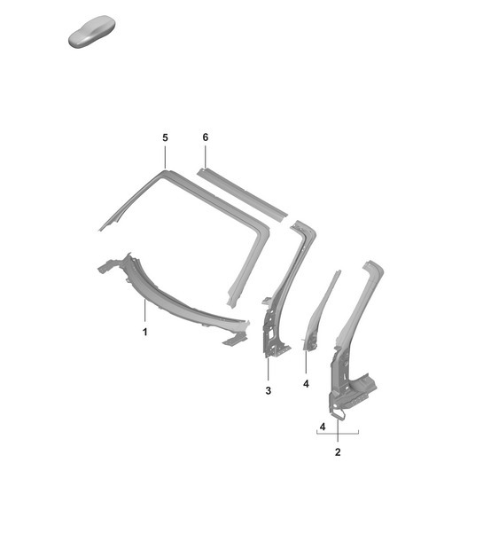 Diagram 801-460 Porsche 992 (911) MK1 2019-2024 Body