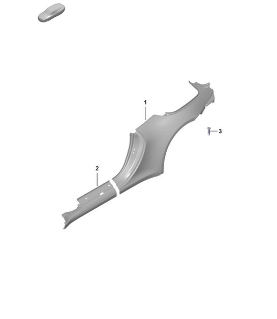 Diagram 801-650 Porsche 992 (911) MK1 2019-2024 Body