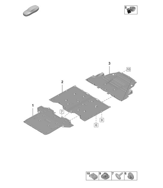 Diagram 801-710 Porsche 992 (911) MK1 2019-2024 Body