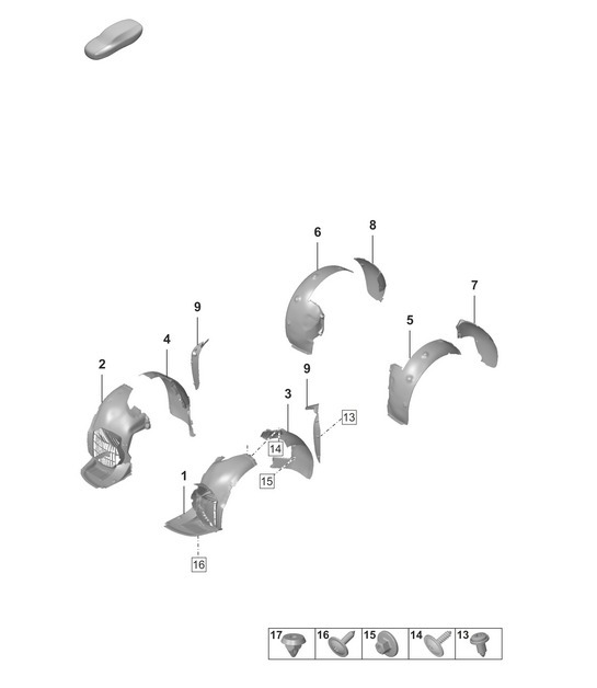 Diagram 801-750 Porsche 992 (911) MK1 2019-2024 Body