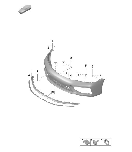 Diagram 802-020 Porsche 992 (911) MK1 2019-2024 Body