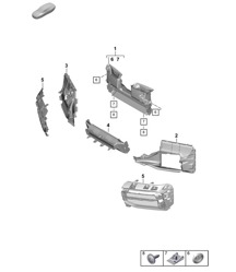 Air guide / bumper - FRONT - 911 Dakar (PR:E7S) 992.1 Carrera 2019 - 2024