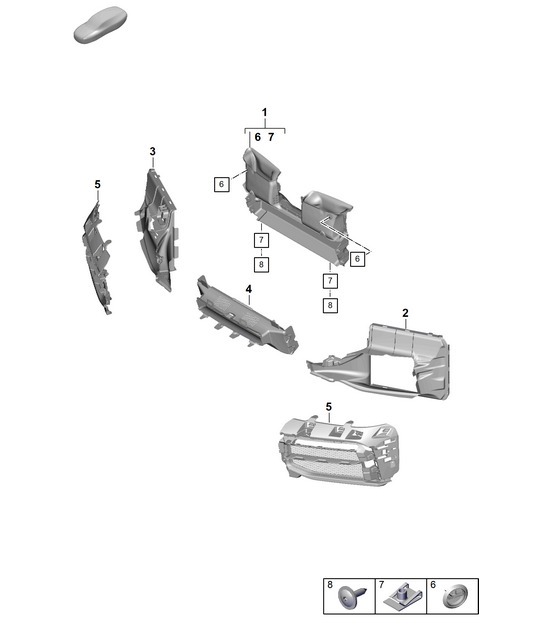 Diagram 802-120 Porsche 992 (911) MK1 2019-2024 Body