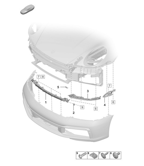 Diagram 802-200 Porsche 992 (911) MK1 2019-2024 Body