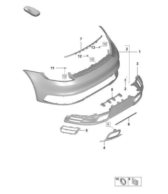 Diagram 802-500 Porsche 992 (911) MK1 2019-2024 Body