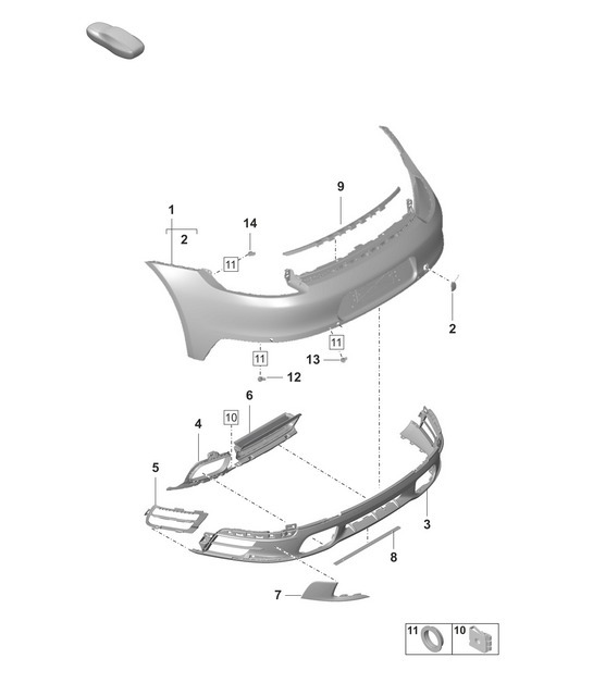 Diagram 802-510 Porsche 992 (911) MK1 2019-2024 Body