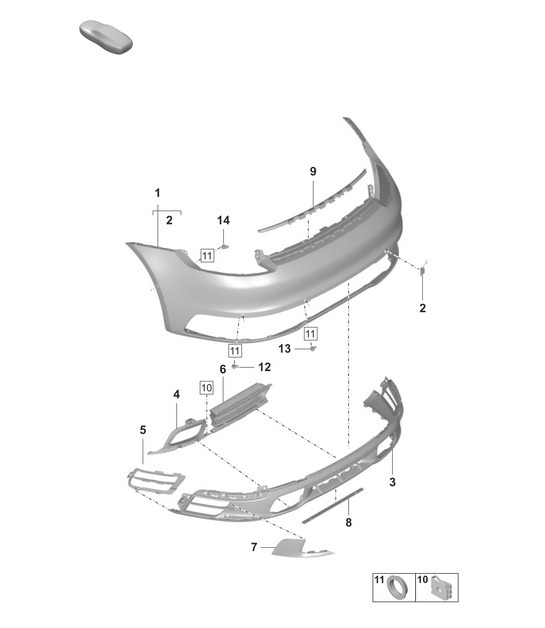 Diagram 802-511 Porsche 992 (911) MK1 2019-2024 Body