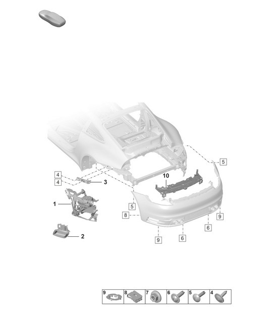 Diagram 802-700 Porsche 992 (911) MK1 2019-2024 Body
