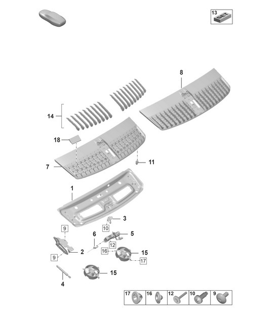 Diagram 803-100 Porsche 992 (911) MK1 2019-2024 Body