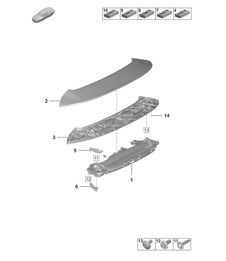 Rear spoiler  992.1 Carrera 2019 - 2024